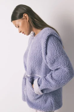 Women'secret Bata corta borreguito lila morado/lila Outlet