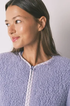 Women'secret Bata corta borreguito lila morado/lila Outlet