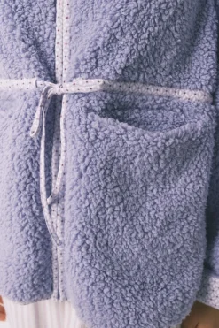 Women'secret Bata corta borreguito lila morado/lila Outlet