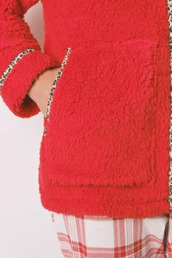 Women'secret Bata corta borreguito bordado Snoopy rojo Discount