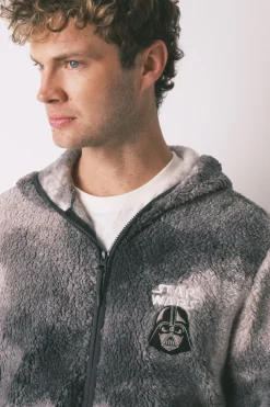 Women'secret Bata corta hombre borreguito Star Wars gris Discount