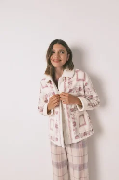 Women'secret Bata corta polar rosa Discount