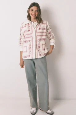 Women'secret Bata corta polar rosa Discount