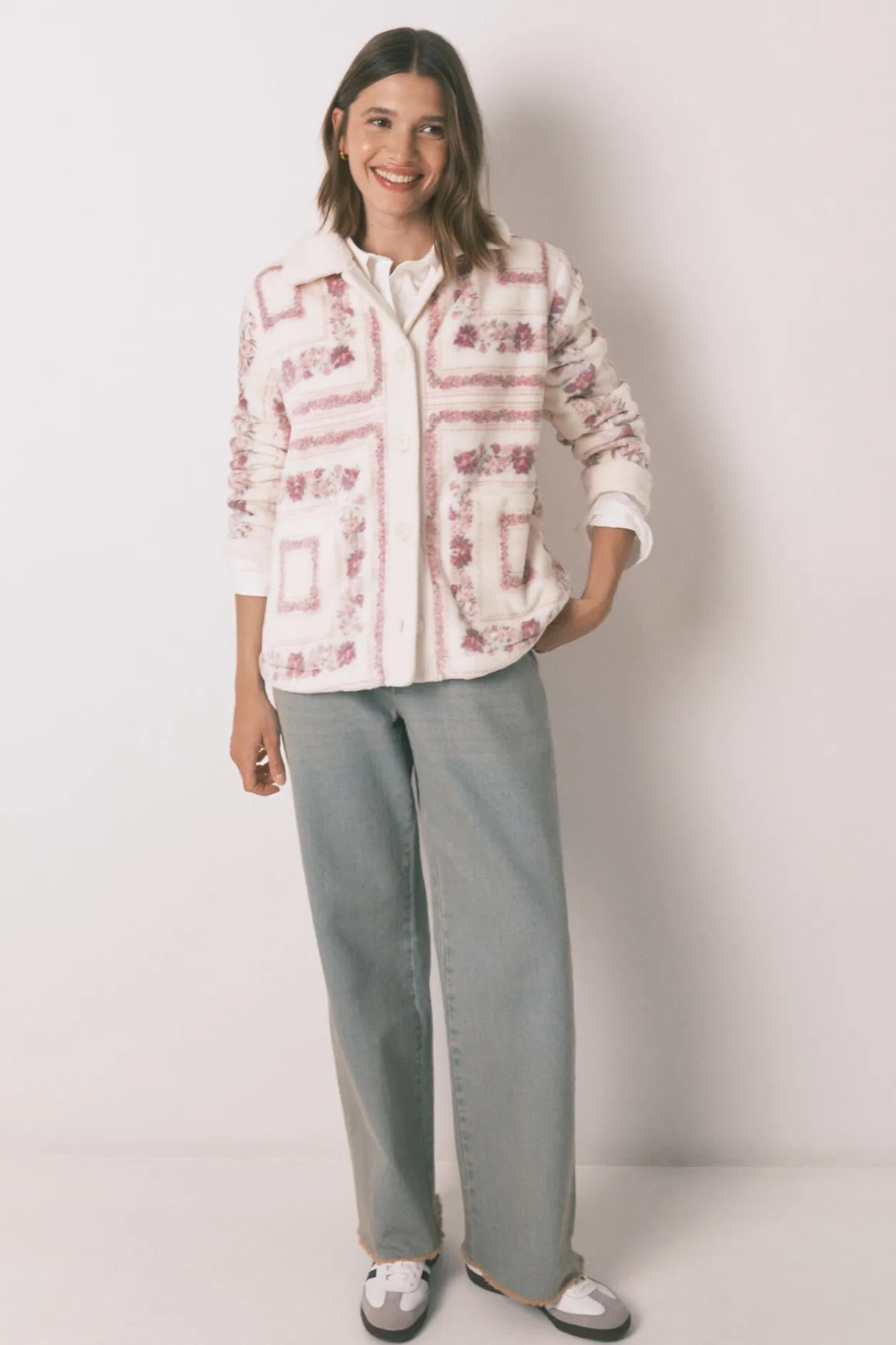 Women'secret Bata corta polar rosa Discount