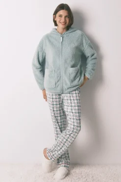 Women'secret Bata corta tejido pelo lurex verde Hot