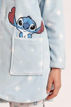 Admas Bata corta terciopelo Stich para mujer azul Clearance