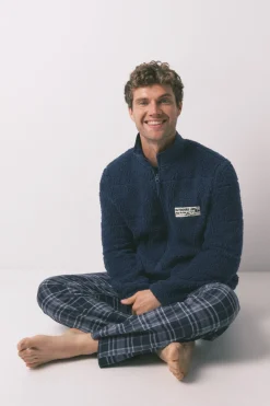 Women'secret Bata media borreguito azul Hot