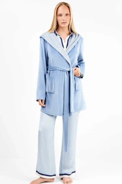 Gisela Bata micropolar celeste azul Online