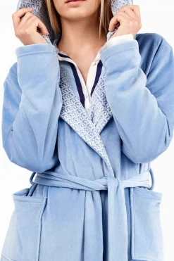 Gisela Bata micropolar celeste azul Online