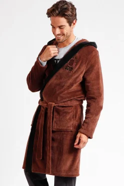 Admas Bata midi calentita Disney Star Wars para hombre marr&oacute;n
