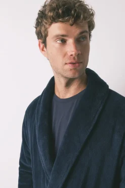 Women'secret Bata midi hombre polar azul Sale