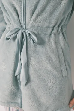 Women'secret Bata midi polar flores verde Online