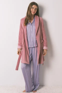 Women'secret Bata midi polar rosa Discount