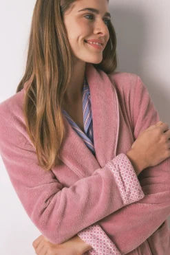 Women'secret Bata midi polar rosa Discount