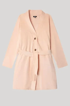 Gisela Bata tejido polar elástico rosa Outlet