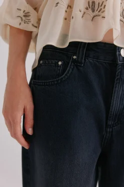 Hoss Intropia Beatrice. Vaqueros de corte recto Gris Sale