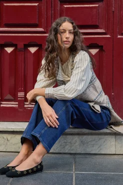 Hoss Intropia Benedetta. Vaqueros rectos Azul marino Clearance