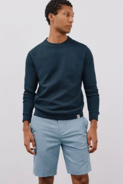 Cortefiel Bermuda chino estampada Azul Sale