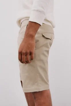 Cortefiel Bermuda chino estampada Beige