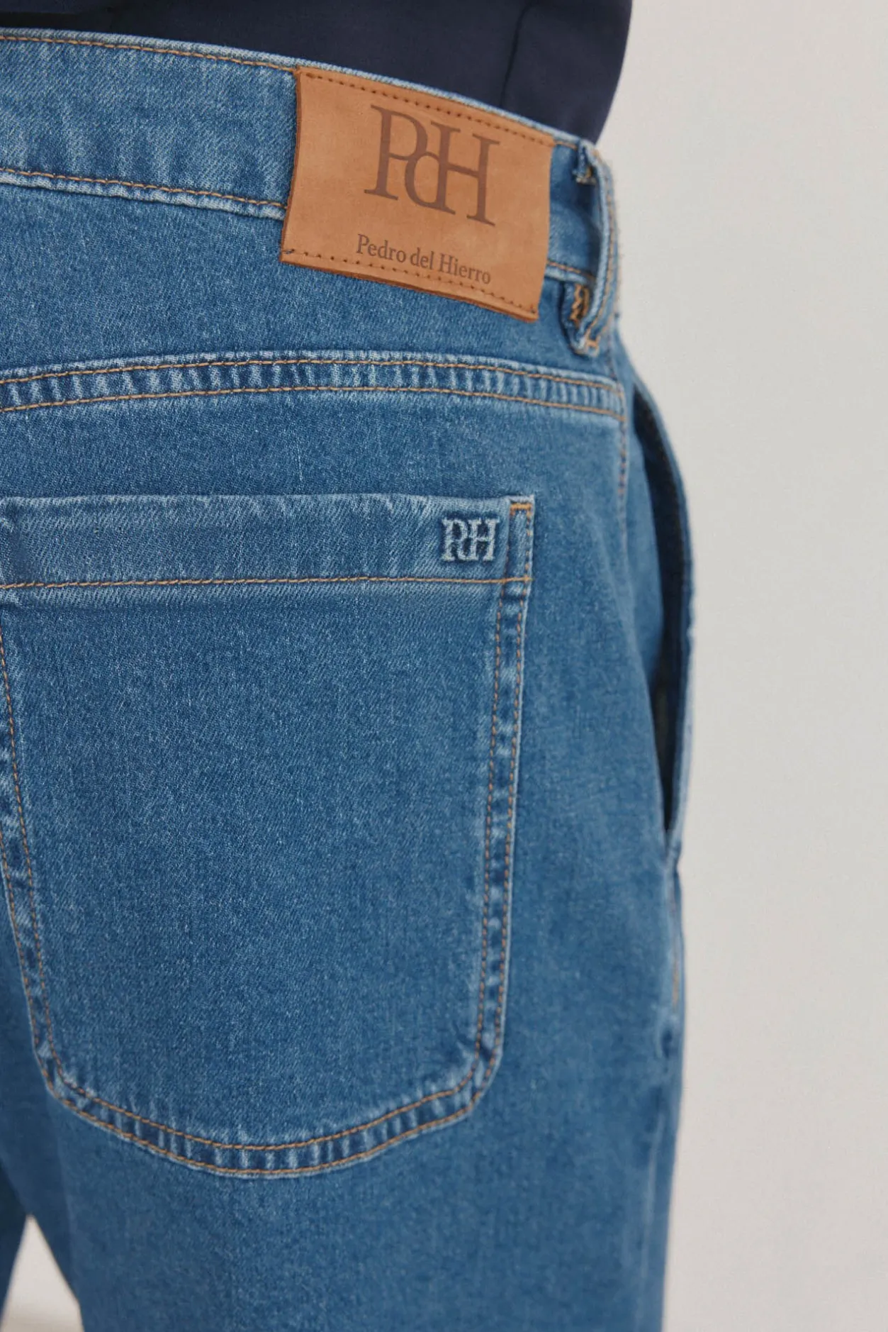 Pedro del Hierro Bermuda denim regular fit Azul Outlet