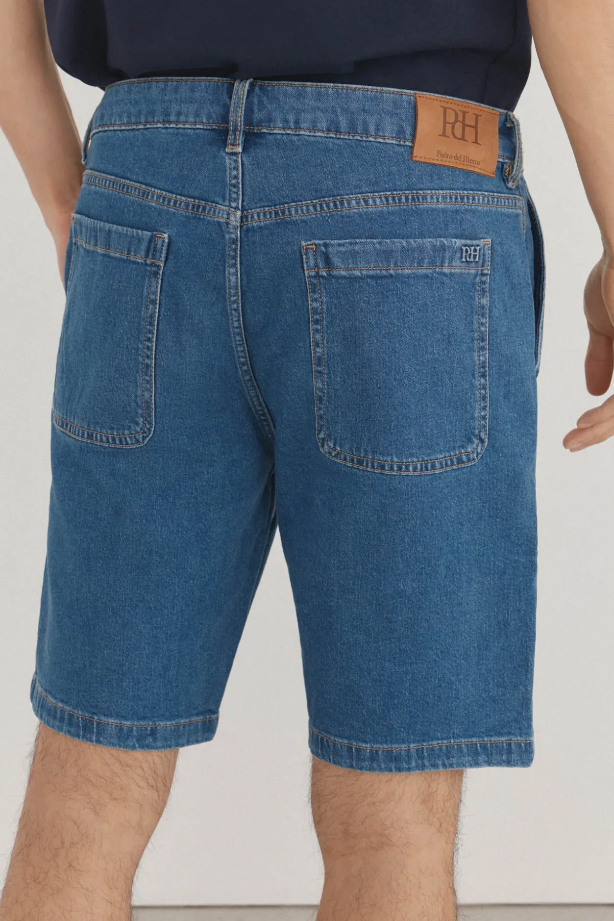 Pedro del Hierro Bermuda denim regular fit Azul Outlet