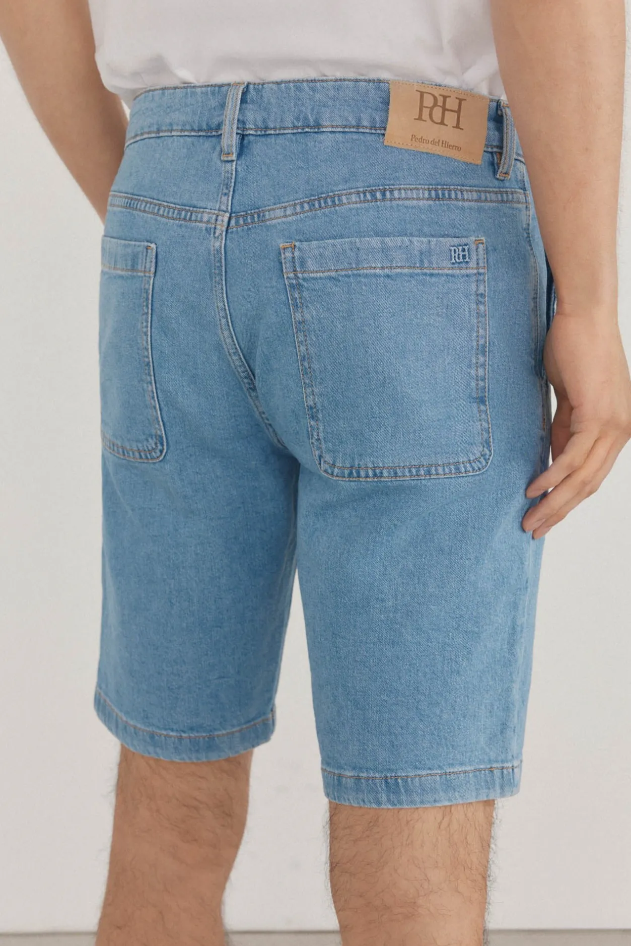 Pedro del Hierro Bermuda denim regular fit Azul Hot