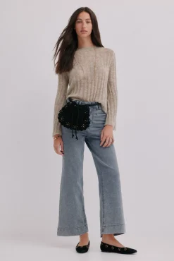 Hoss Intropia Berta. Vaqueros wide leg Gris Hot