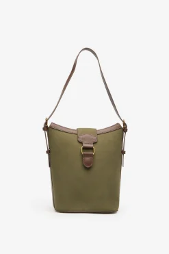 Cortefiel Bimateria buckle bag Verde Outlet