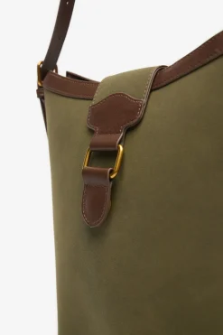 Cortefiel Bimateria buckle bag Verde Outlet