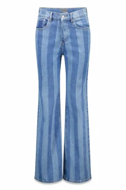 Hoss Intropia Blanca. Vaqueros a rayas Azul marino Clearance