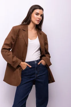 Object Blazer Marr&oacute;n oscuro Best