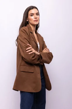 Object Blazer Marr&oacute;n oscuro Best