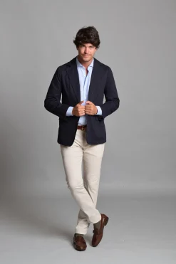 Cloking Blazer Casual Azul marino Clearance
