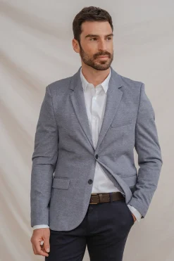 Celopman Blazer Casual Mezcla azul