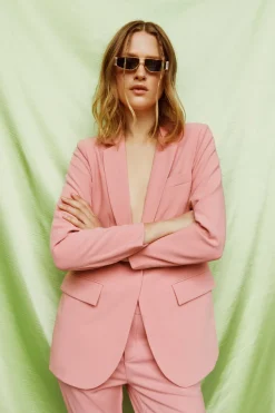 Object Blazer clásica Rosa Sale