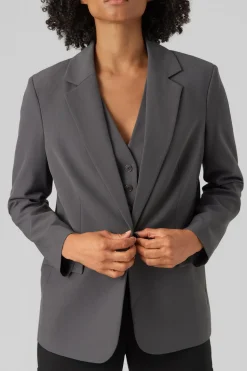 Vero Moda Blazer clásica corte recto Gris New
