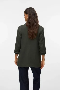 Vero Moda Blazer con manga 3/4 Gris oscuro Discount