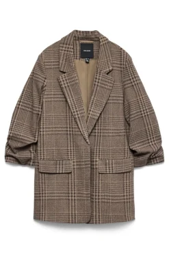 Vero Moda Blazer con manga 3/4 Marr&oacute;n oscuro New