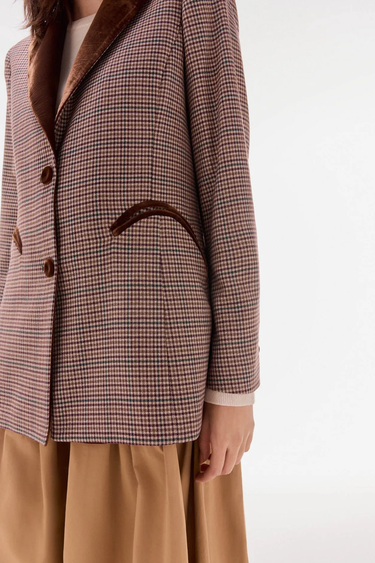 TFP by Tamara Falcó Blazer cruzada Gris Discount