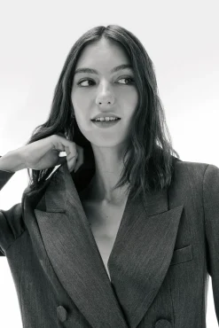 TFP by Tamara Falcó Blazer cruzada Gris Clearance