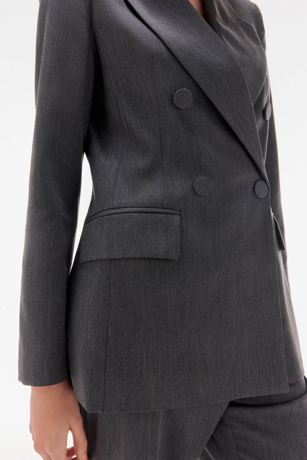 TFP by Tamara Falcó Blazer cruzada Gris Clearance