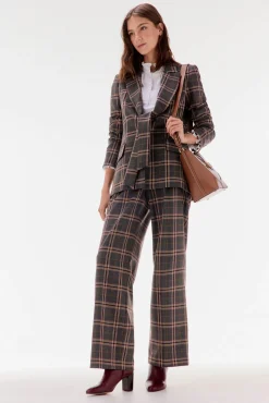 TFP by Tamara Falcó Blazer de cuadros Gris Best