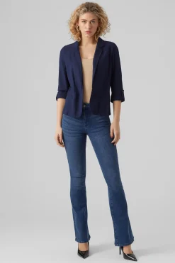 Vero Moda Blazer de mujer abierta con solapa Azul marino Best