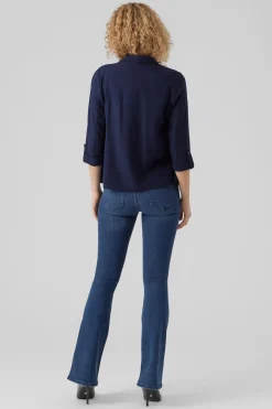 Vero Moda Blazer de mujer abierta con solapa Azul marino Best