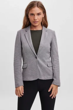 Vero Moda Blazer de mujer manga larga con bolsillos Gris oscuro Sale
