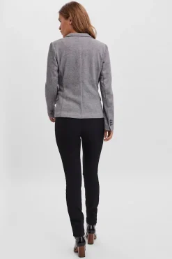 Vero Moda Blazer de mujer manga larga con bolsillos Gris oscuro Sale