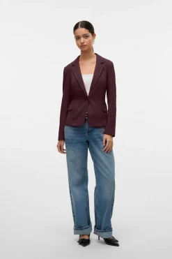 Vero Moda Blazer de mujer manga larga con bolsillos Morado New