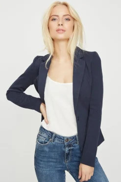 Vero Moda Blazer de mujer manga larga con bolsillos Azul Online