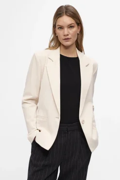 Object Blazer entallada manga larga Beige Discount