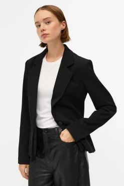 Object Blazer entallada manga larga Negro Hot